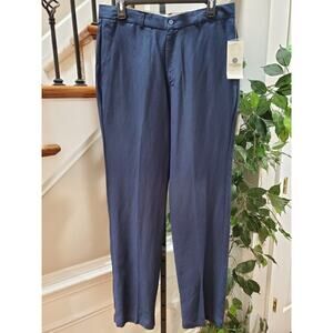 Mojito Collection Men's Blue Linen Blend Straight Fit Dress Pant Size 34W/32L